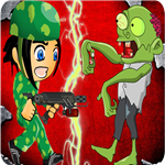 Army Infantryman And Zombie