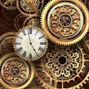 Gold Clock Live Wallpaper