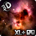 Space - Stars & Clouds 3D Wallpaper