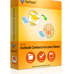 SysTools Outlook Contacts to Lotus Notes