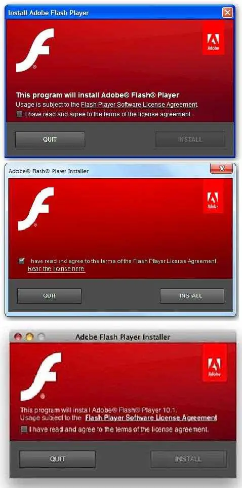 update flash player for chrome