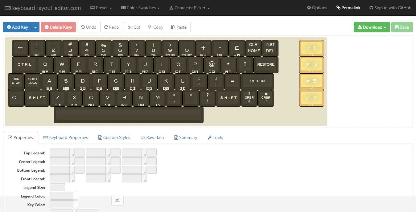android keyboard layout editor