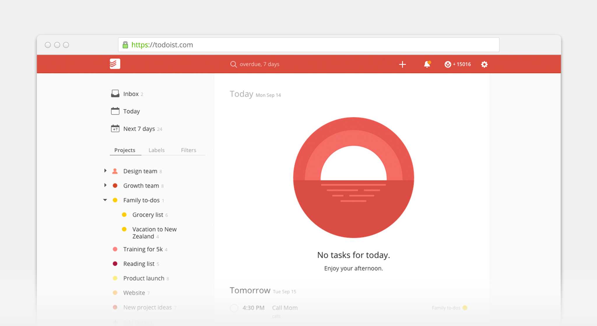 Todoist Opera